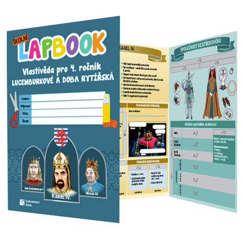 Školní Lapbook: Lucemburkové a doba rytířská - pro 4. ročník ZŠ