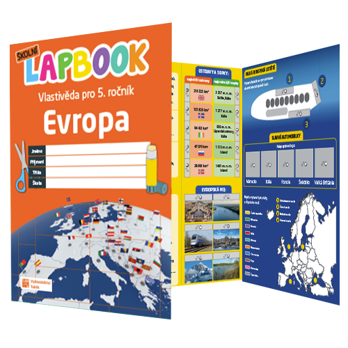 Školní lapbook - Evropa - pro 5. ročník ZŠ